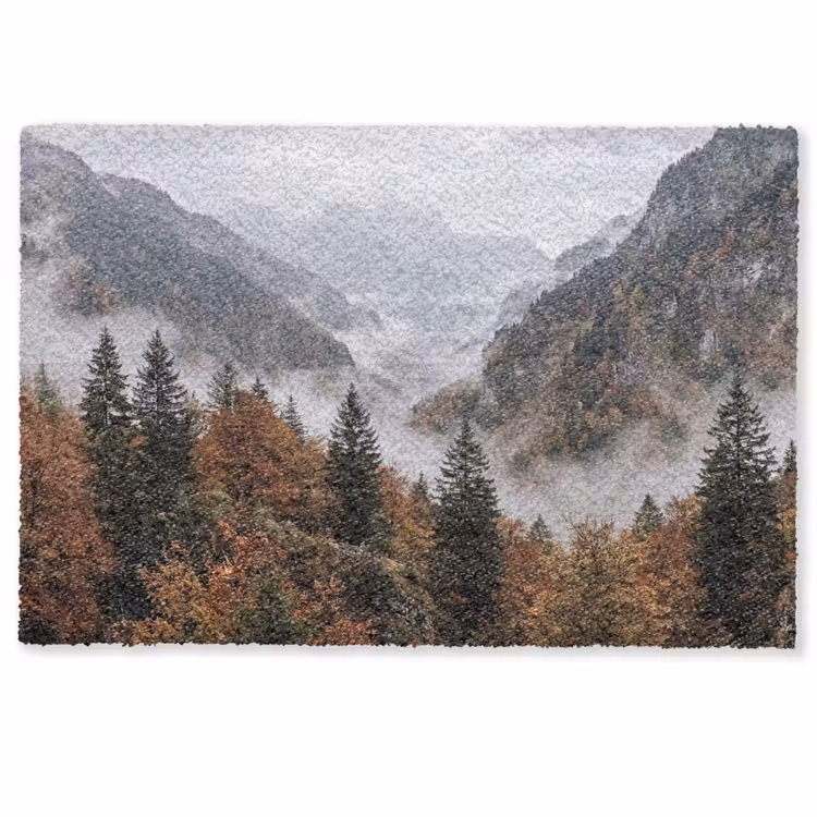 Bergen - Vallei - Mist - Herfst - Natuur Deurmat klein -zkaufland3d