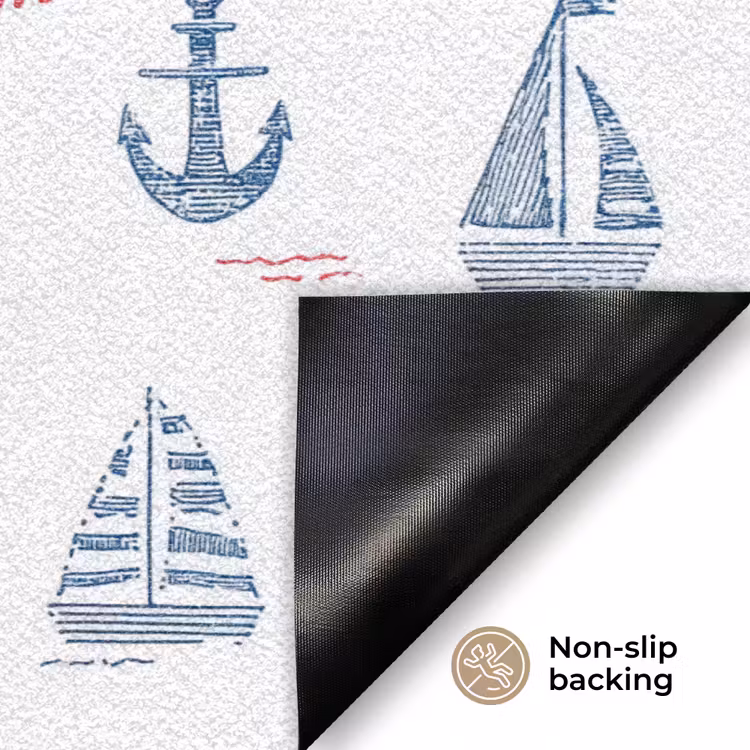 Nautisch - Illustraties - Kleurrijk Deurmat klein 898 -antislip_EN