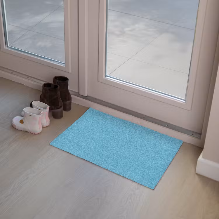 Ocean - Teal - Blauw Deurmat klein 898 -sfeer3