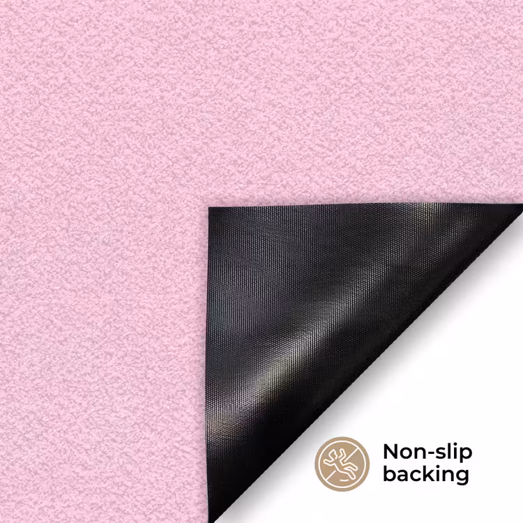 Palmboom - Tropisch - Pink Deurmat klein -antislip_EN