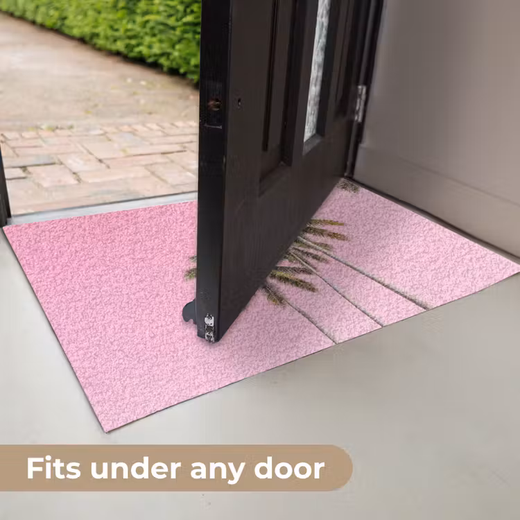 Palmboom - Tropisch - Pink Deurmat klein -USP_EN