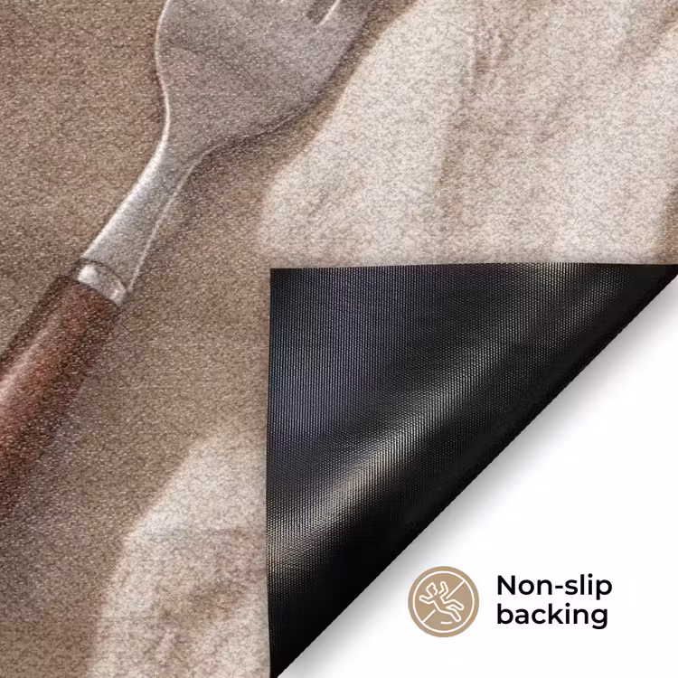 Pannenkoeken - Bessen - Ontbijt - Modern - Beige Deurmat klein -antislip_EN