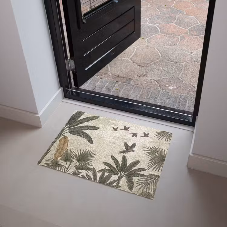Papagaaien - Jungle - Tropisch - Green Deurmat klein -sfeer5