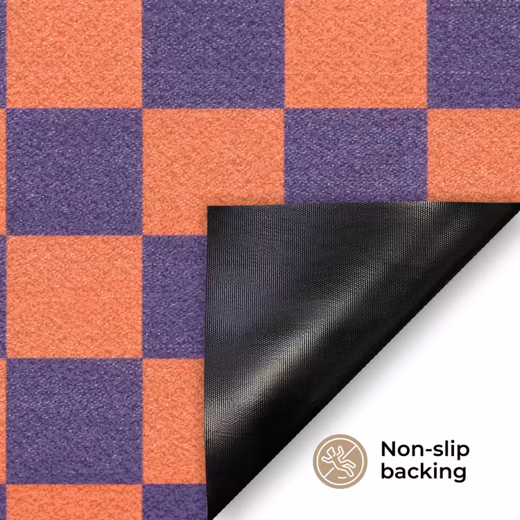 Patroon - Klassiek - Paars Deurmat klein 898 -antislip_EN
