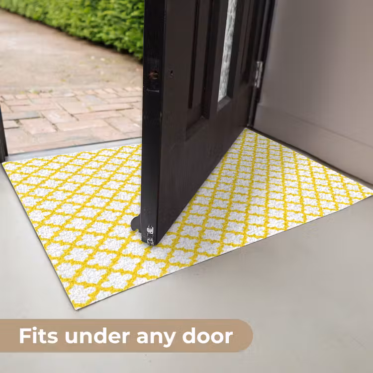 Patroon - Geometrisch - Klassiek - Geel Deurmat klein 898 -USP_EN