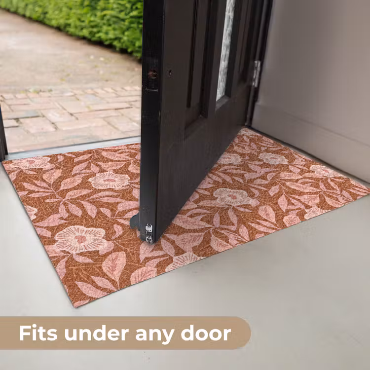 Patroon - Bladeren - Terracotta Deurmat klein 898 -USP_EN