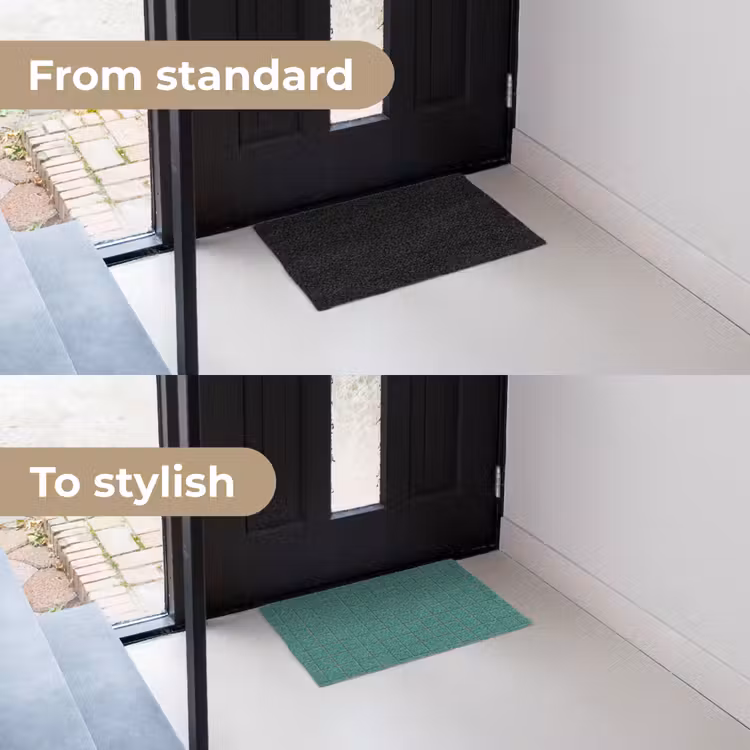 Patroon - Patroon - Smaragd Deurmat klein 898 -voor-na_EN