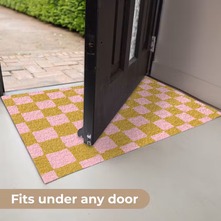 Patroon - Vierkant - Roze Deurmat klein 898 -USP_EN