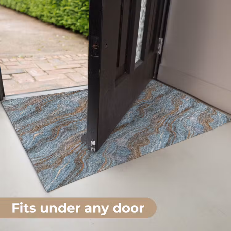 Patroon - Steen - Blauw Deurmat klein 898 -USP_EN