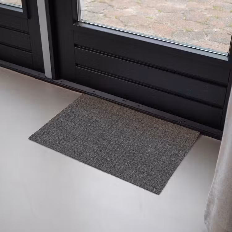 Patroon - Tegel - Antraciet Deurmat klein 898 -sfeer2