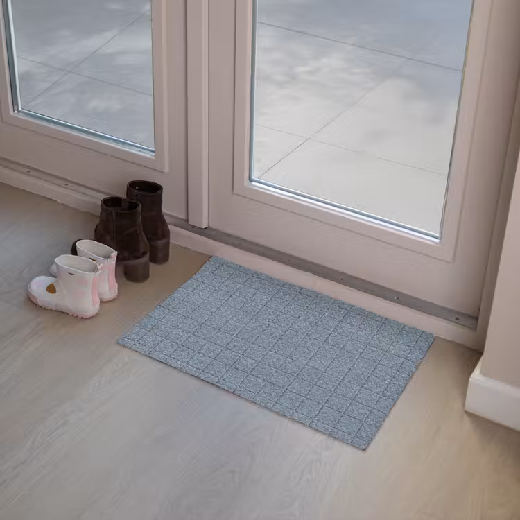 Patroon - Tegel - Blauwgrijs Deurmat klein 898 -sfeer3
