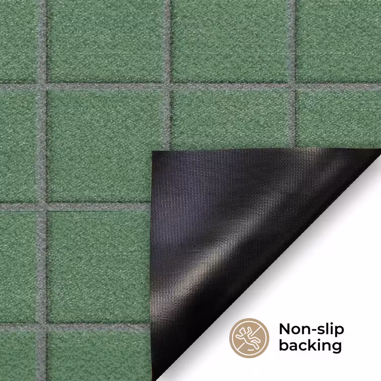 Patroon - Tegels - Groen Deurmat klein 898 -antislip_EN