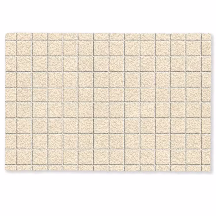 Patroon - Tegels - Gebroken - Wit Deurmat klein 898 -zkaufland3d