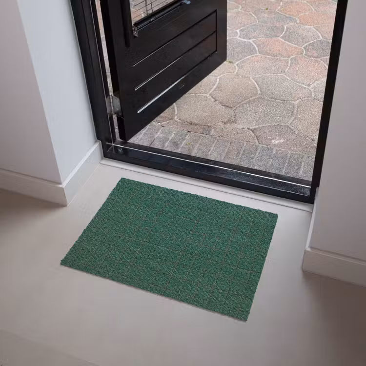 Patroon - Tegels - Dennen - Groen Deurmat klein 898 -sfeer5