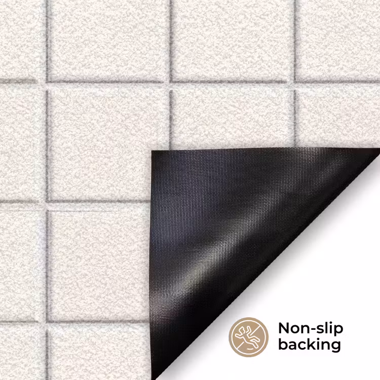 Patroon - Tegels - Wit Deurmat klein 898 -antislip_EN