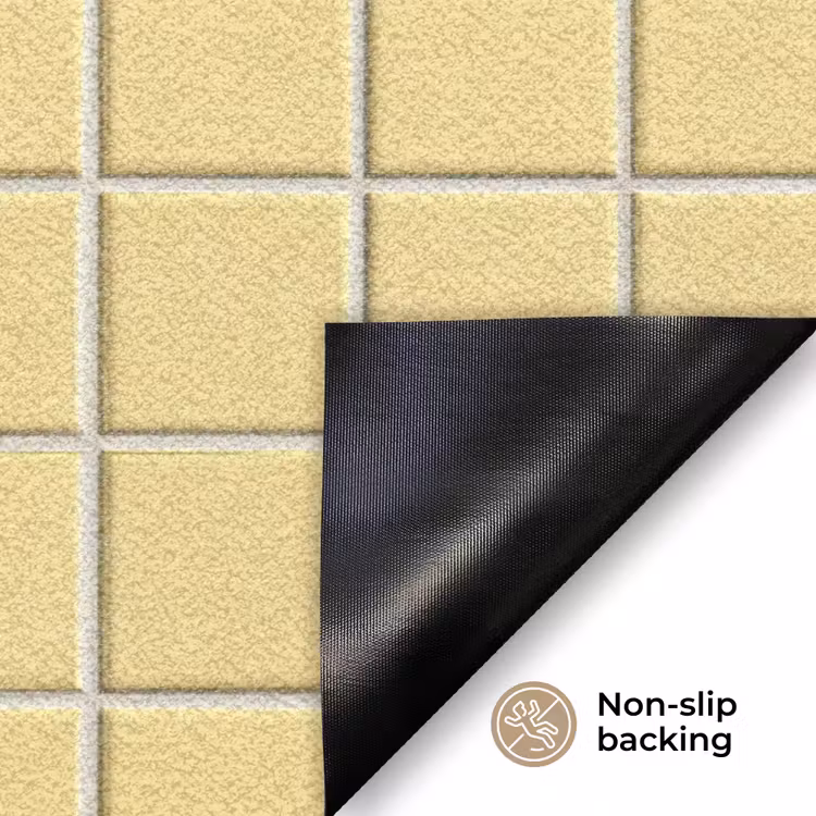 Patroon - Tegels - Geel Deurmat klein 898 -antislip_EN