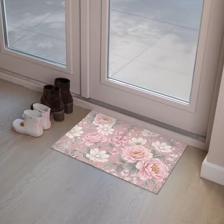 Pioenrozen - Vingerhoedskruid - Pink Deurmat klein -sfeer3