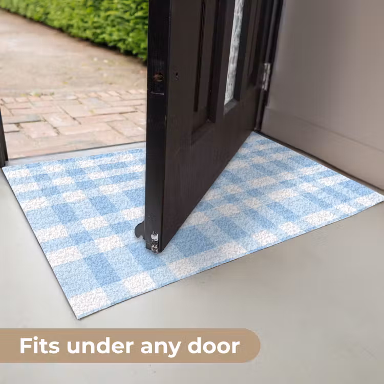 Ruit - Patroon - Blauw Deurmat klein 898 -USP_EN