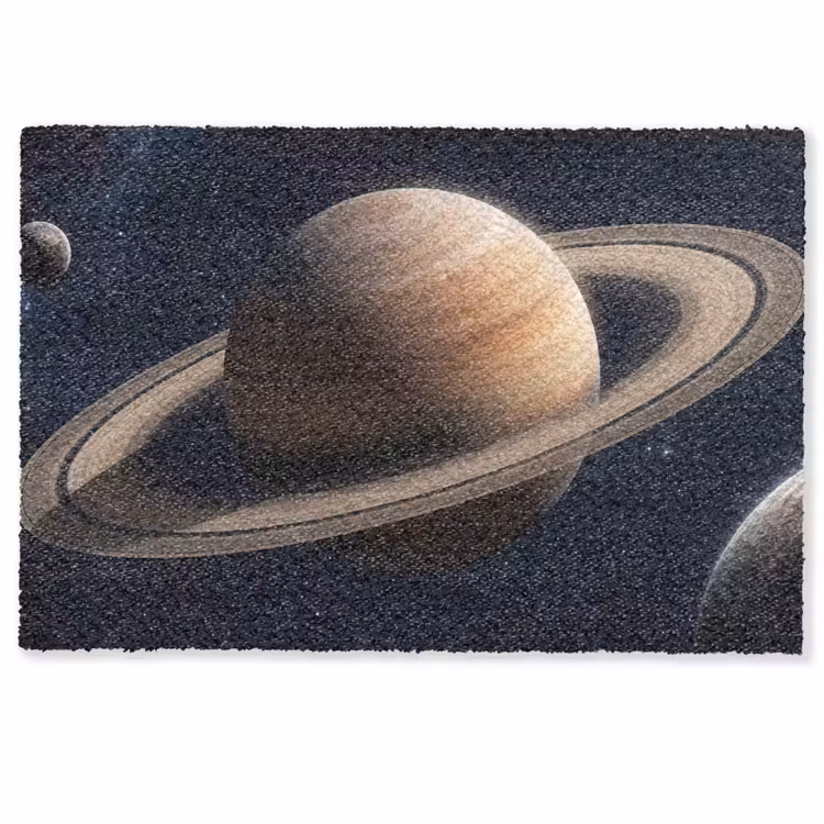 Planeten - Saturnus - Ruimte Deurmat klein -zkaufland3d