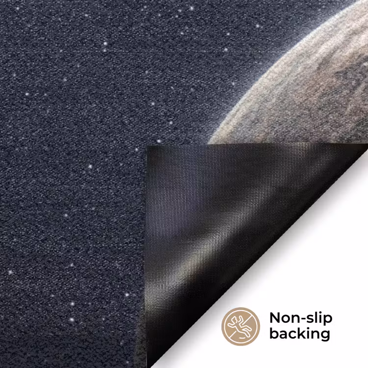 Planeten - Saturnus - Ruimte Deurmat klein -antislip_EN