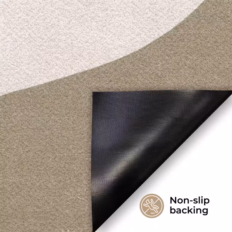 Planten - Bladeren - Abstract - Modern - Beige Deurmat klein -antislip_EN