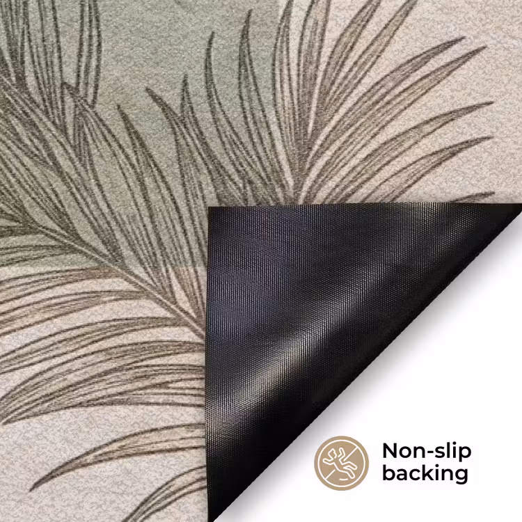 Planten - Bladeren - Marmer - Modern - Groen Deurmat klein -antislip_EN
