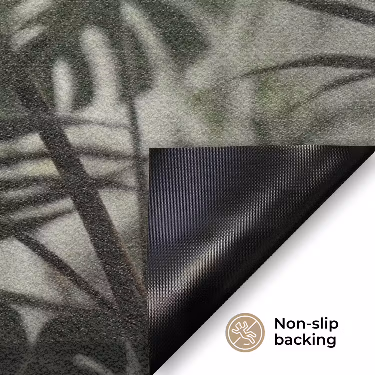 Planten - Bladeren - Natuur - Minimalistisch - Groen Deurmat klein -antislip_EN