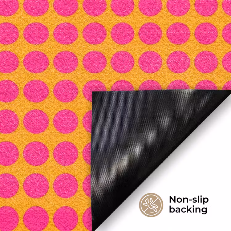 Stippen - Patroon - Oranje Deurmat klein 898 -antislip_EN