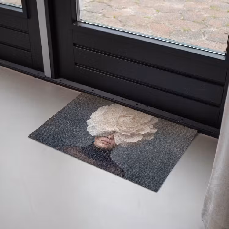 Portret - Mysterieus - Wit Deurmat klein -sfeer2