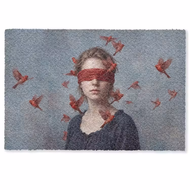 Portret - Krachtig - Rood Deurmat klein -zkaufland3d
