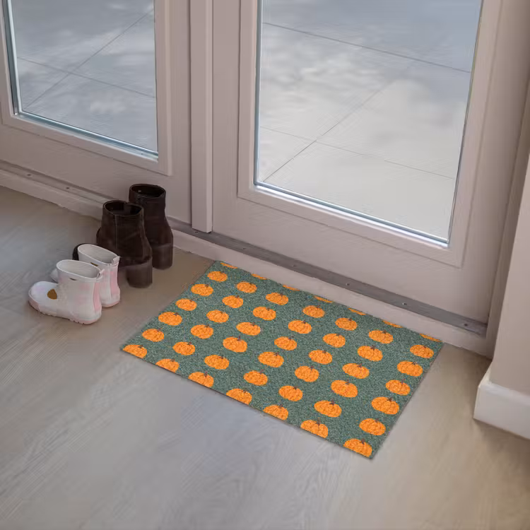 Pompoen - Patroon - Oranje Deurmat klein 898 -sfeer3