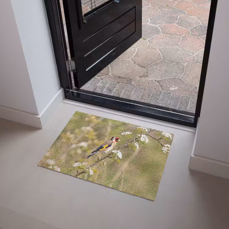 Putter - Bloesem - Lente - Natuur - Kleurrijk Deurmat klein -sfeer5