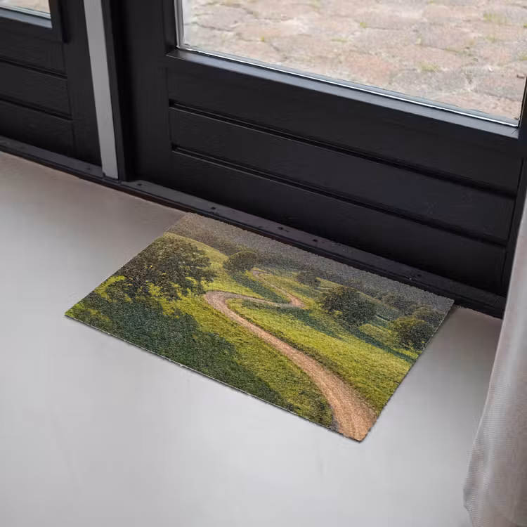 Weg - Weide - Natuur - Groen Deurmat klein -sfeer2