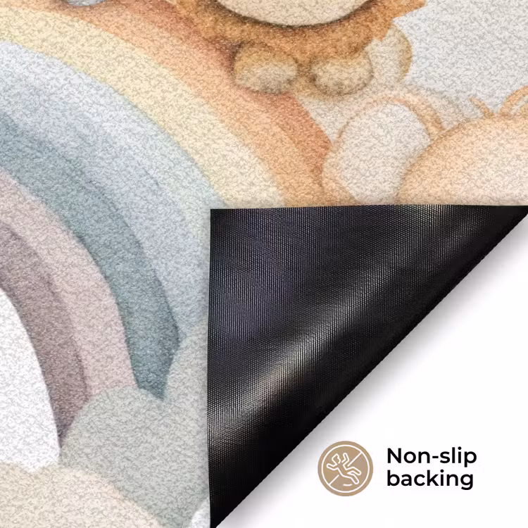 Safari - Regenboog - Kleurrijk Deurmat klein 898 -antislip_EN