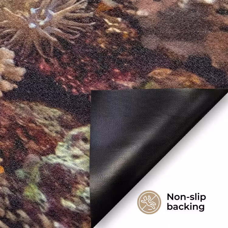 Zee - Koraalrif - Natuur - Levendig - Blauw Deurmat klein -antislip_EN