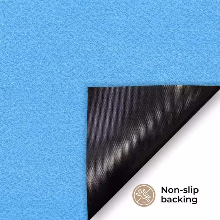 Sky - Blue - Blauw Deurmat klein 898 -antislip_EN