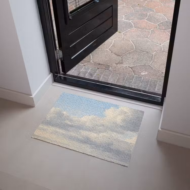 Lucht - Wolken - Natuur - Klassiek - Blauw Deurmat klein -sfeer5