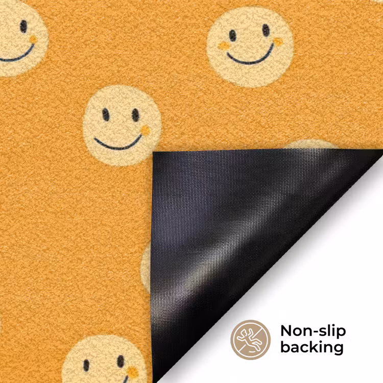Smileys - Retro - Heel Deurmat klein 898 -antislip_EN