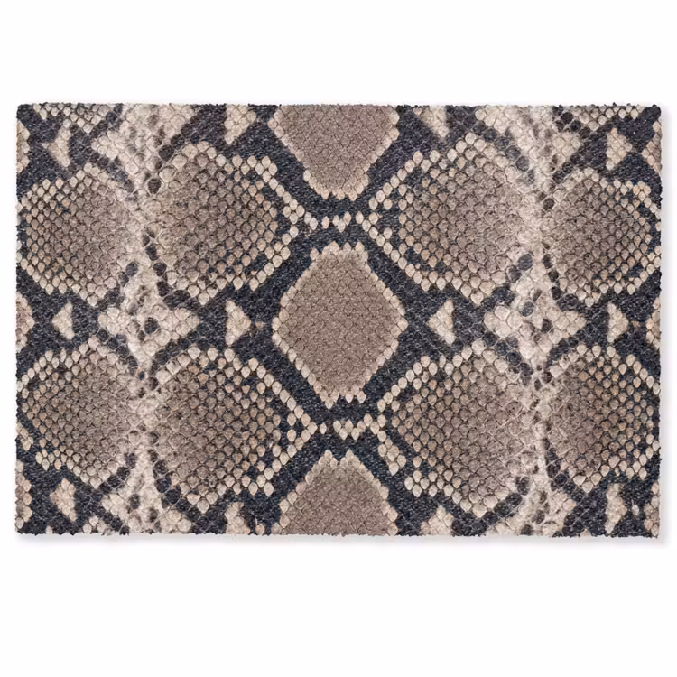 Slangenprint - Python - Bruin Deurmat klein -zkaufland3d