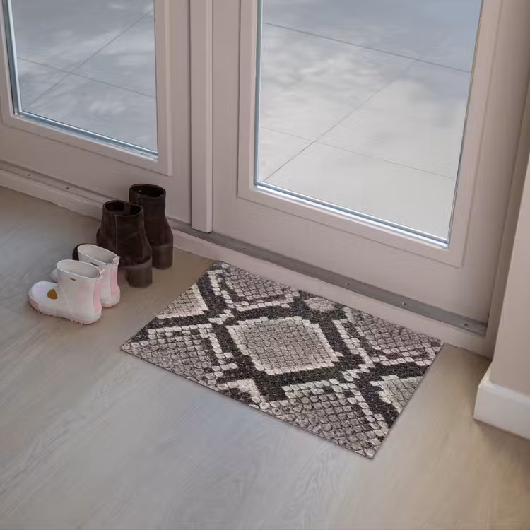 Slangenleer - Patroon - Beige Deurmat klein -sfeer3