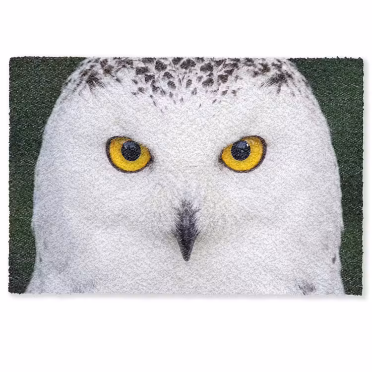Sneeuwuil - Portret - Geel Deurmat klein -zkaufland3d