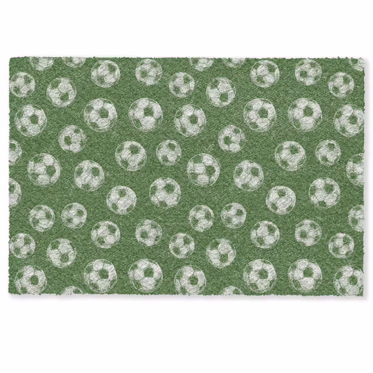 Voetbal - Sport - Groen Deurmat klein 898 -zkaufland3d