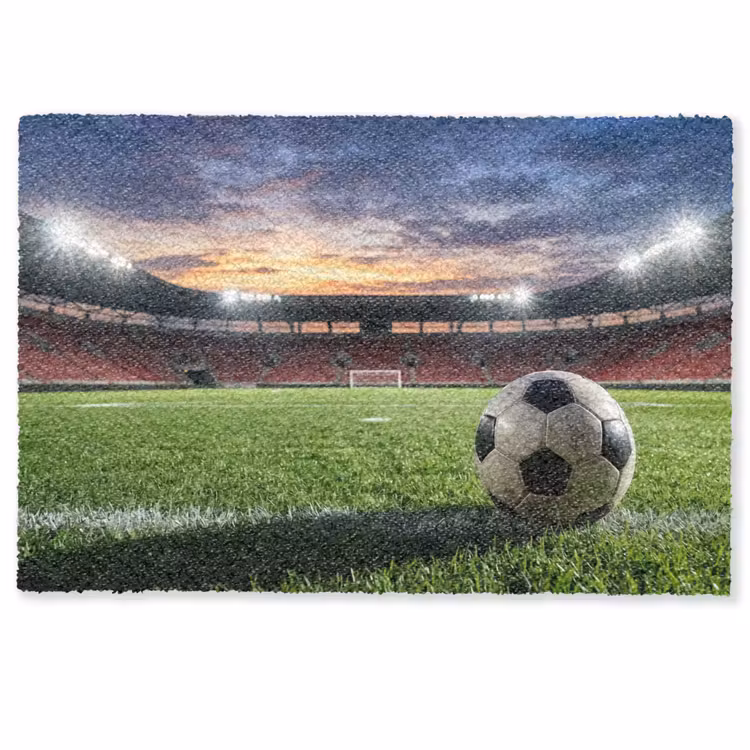 Voetbal - Stadion - Sport - Groen Deurmat klein -zkaufland3d