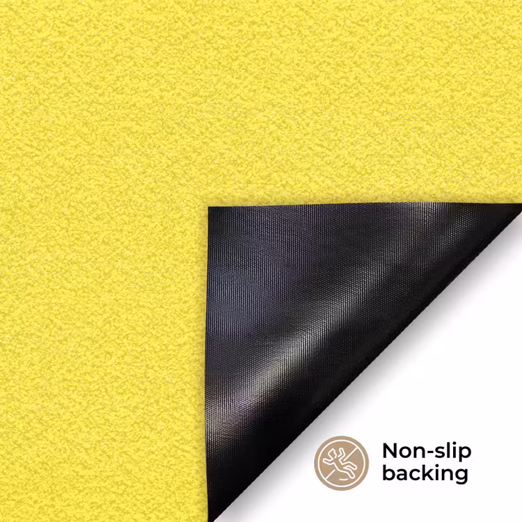 Soft - Custard - Geel Deurmat klein 898 -antislip_EN