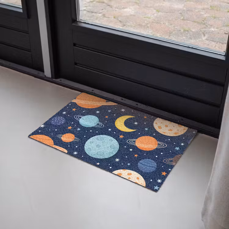 Ruimte - Planeten - Kleurrijk Deurmat klein -sfeer2