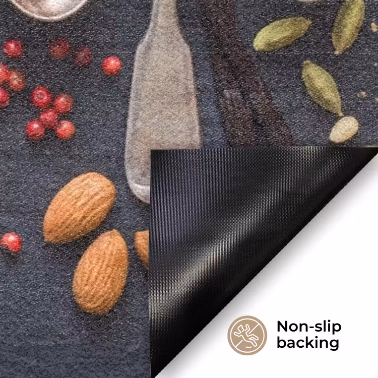 Kruiden - Lepels - Culinair - Kleurrijk - Sfeervol Deurmat klein -antislip_EN