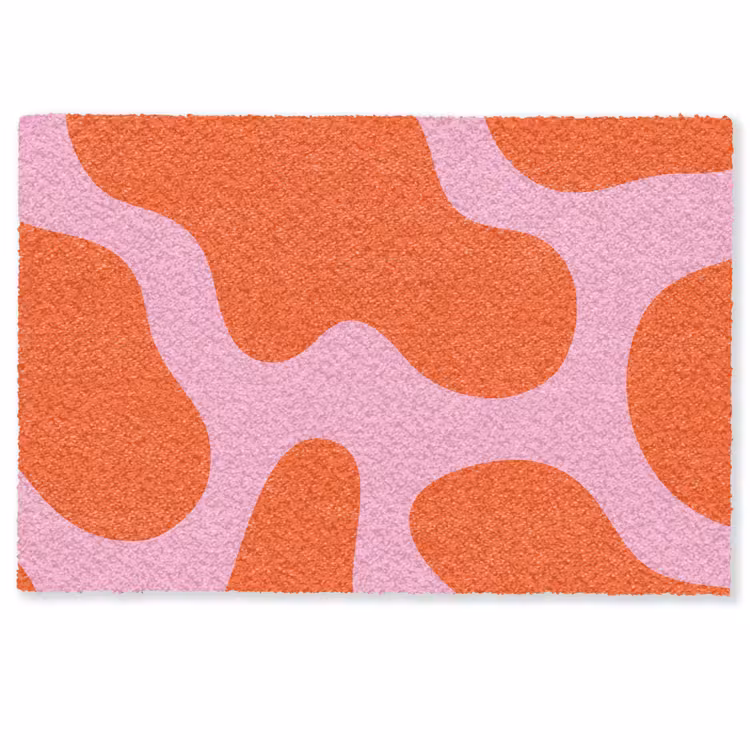 Vlekken - Rood - Roze - Patroon - Minimalistisch Deurmat klein -zkaufland3d