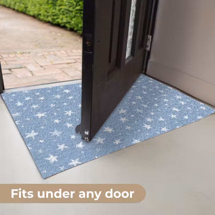 Sterretjes - Patroon - Blauw Deurmat klein 898 -USP_EN