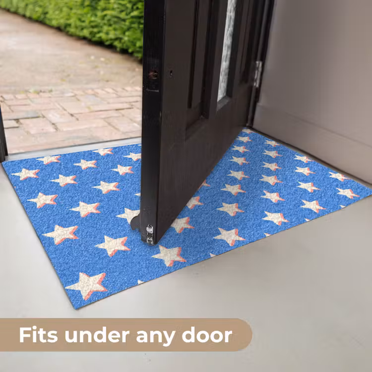 Sterren - Patroon - Blauw Deurmat klein 898 -USP_EN