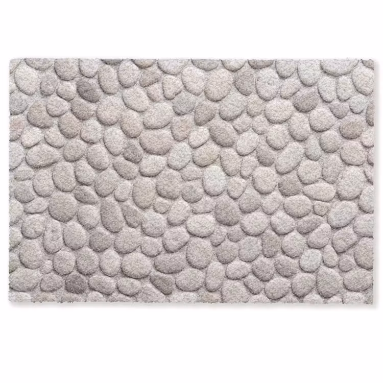 Steen - Kiezel - Natuur - Minimalistisch - Beige Deurmat klein -zkaufland3d